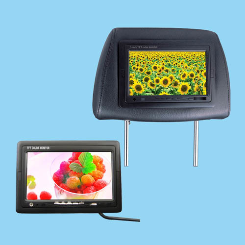 Hot 7-Inch Headrest and Bracket TFT-LCD Monitor, HD868