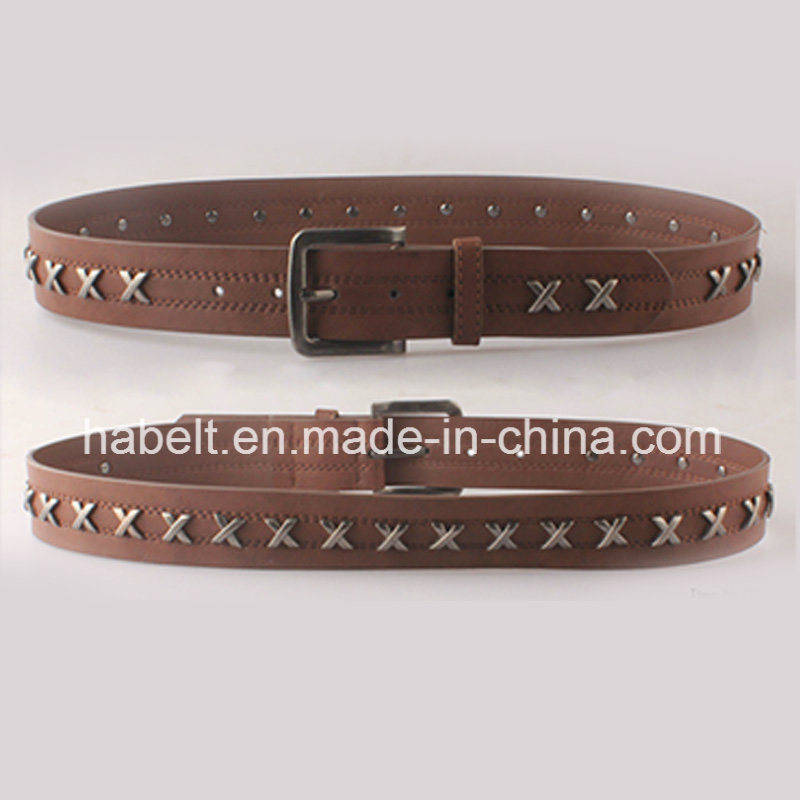 2016 Fahion Women Leather Belt with Studs