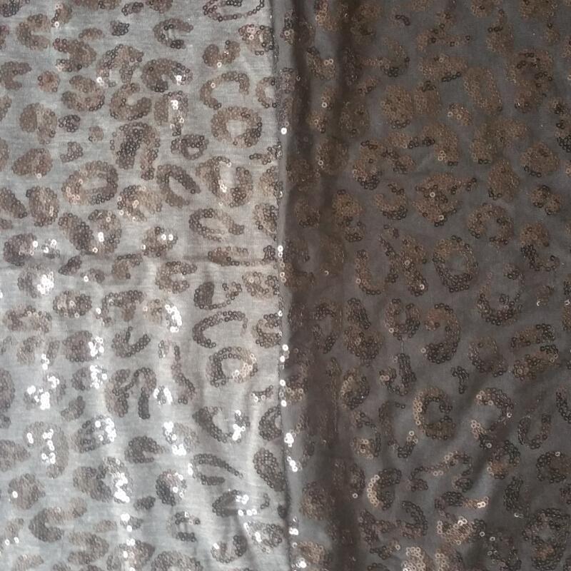 T/R Spandex Jersey 3mm Sequin Embroidery