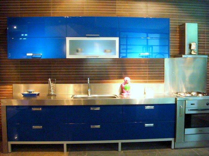 Lacquer Kitchen Cabinet (FLD 9503)