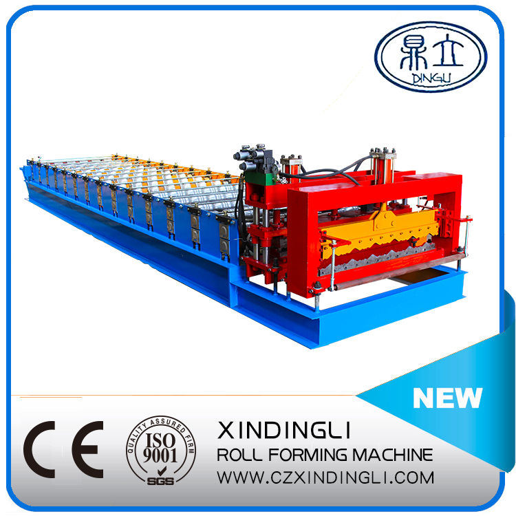Color Steel Glazed Tile Roofing Sheet Roll Forming Machinery