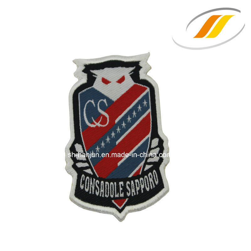 2015 New Design Customized Logo Polyester Embroidery Badge