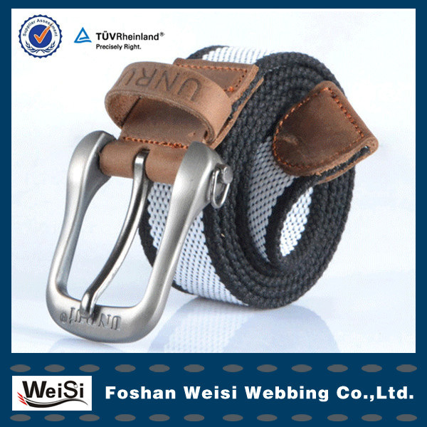 Customized Fashionable Colorful Fabric Cotton Canvas Belt/Webbing Belt for Men