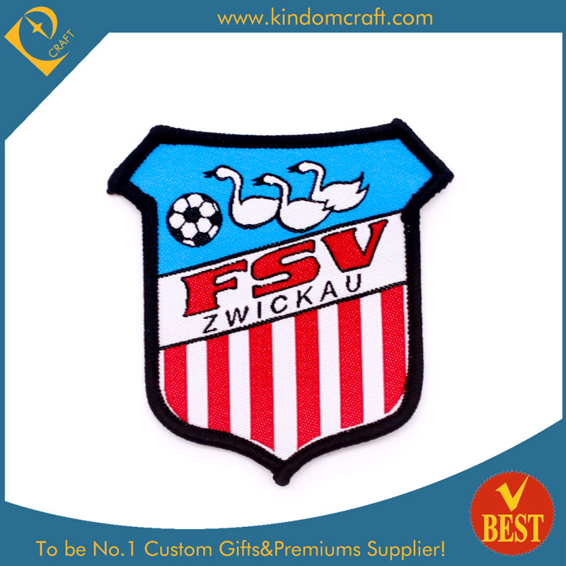 Custom Red Vertical Strips Football Game Embroidery Patch (LN-0164)