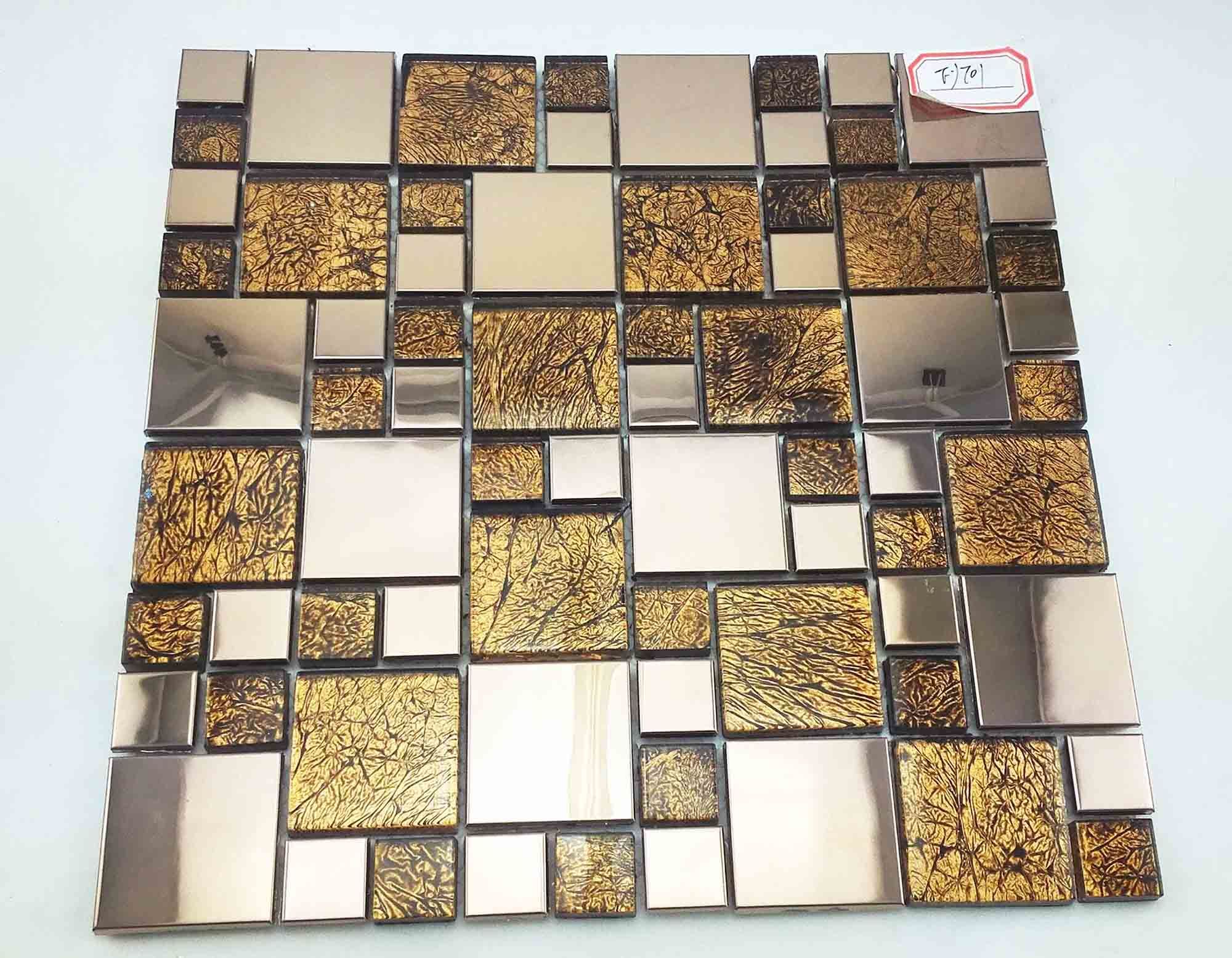 Metal Surface Mosaic Doration Tile for Wall