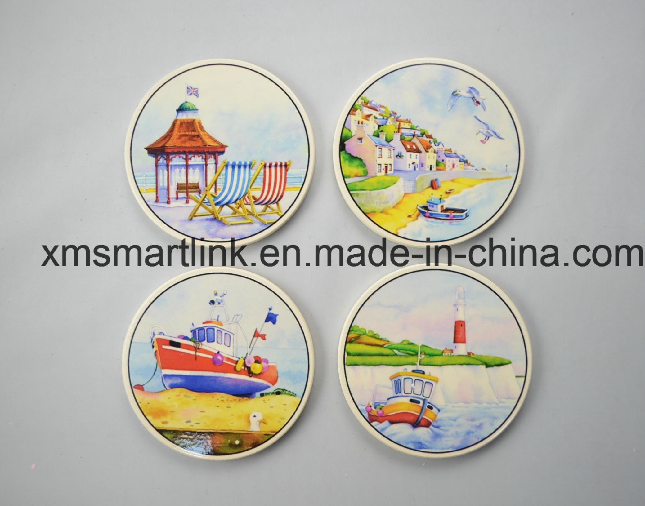 Souvenir Ceramic Sea Viewing Coaster Gifts