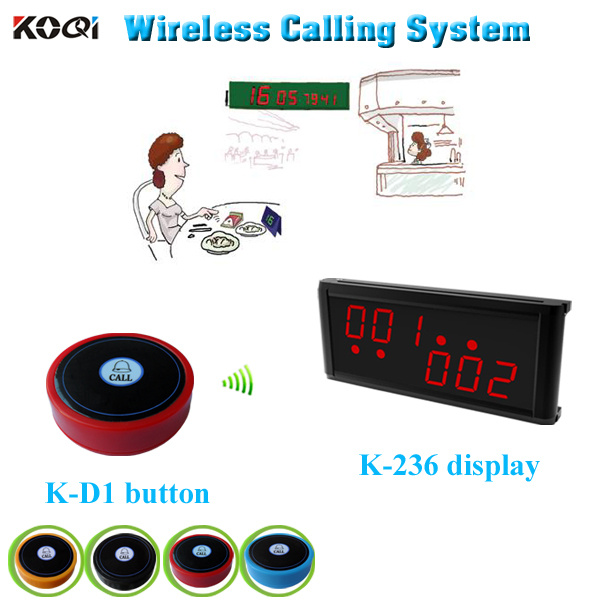 Wireless Service Calling System Small Wireless Buzzer Popular in Restaurant