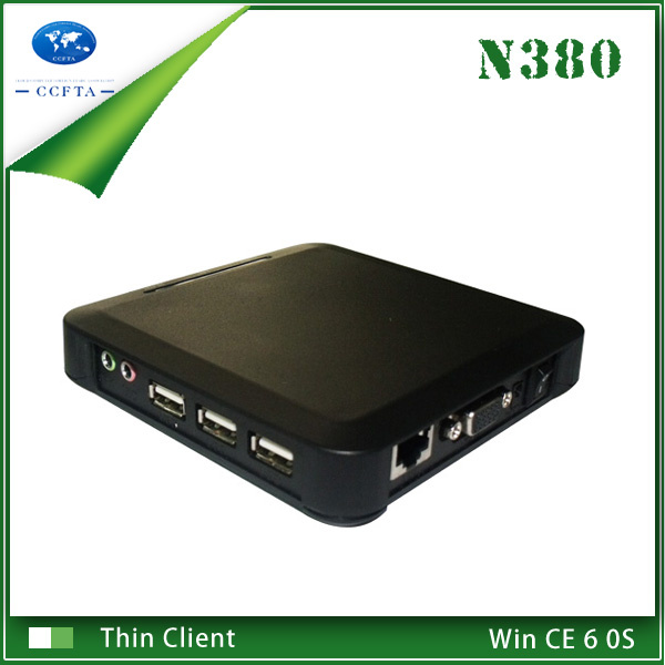 N380 Net Computer Thin Client PC Sharing with 3USB Port Window CE OS Max Support 100users
