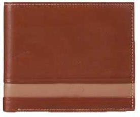 Leather Bifold Wallet Removable Flip up ID Window