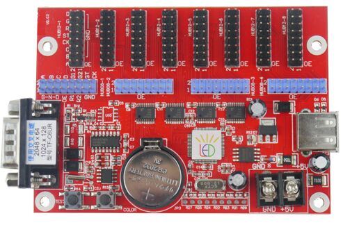 TF-C6UR RS232+USB LED Control Card Control System