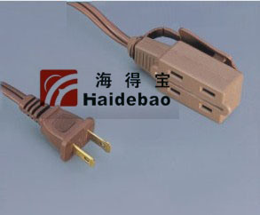 American Two Pins Power Plug with Connector (YY-2/YY-2Z)