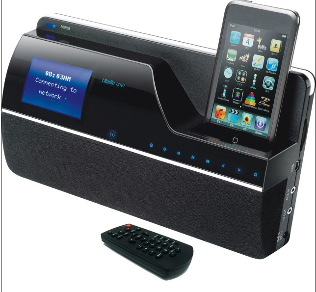 WiFi Internet Radio with FM/DAB/DAB+/iPod Dock/Alarm/Clock 3001