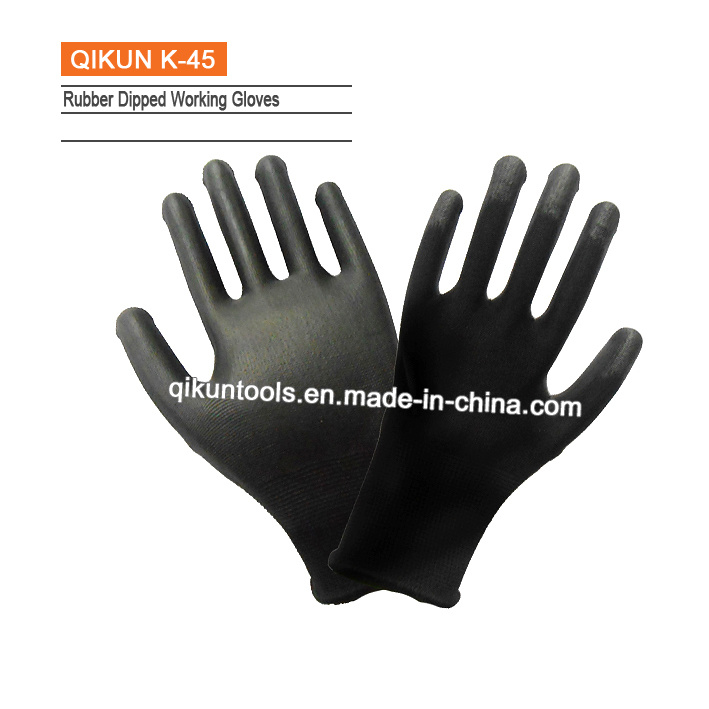 K-45 Polyester/Nylon Knitted Cotton Latex Working Gloves