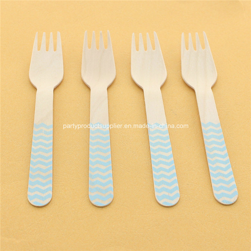 Free Sample More Design Disposable Party Wooden Fork Tableware
