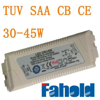 36~45W LED Power Supply with TUV SAA CB CE