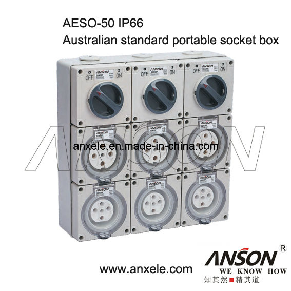IP66 Fixed Socket Box Power Board Weatherproof Power Distribution Board Multilayer Stationary Power Box