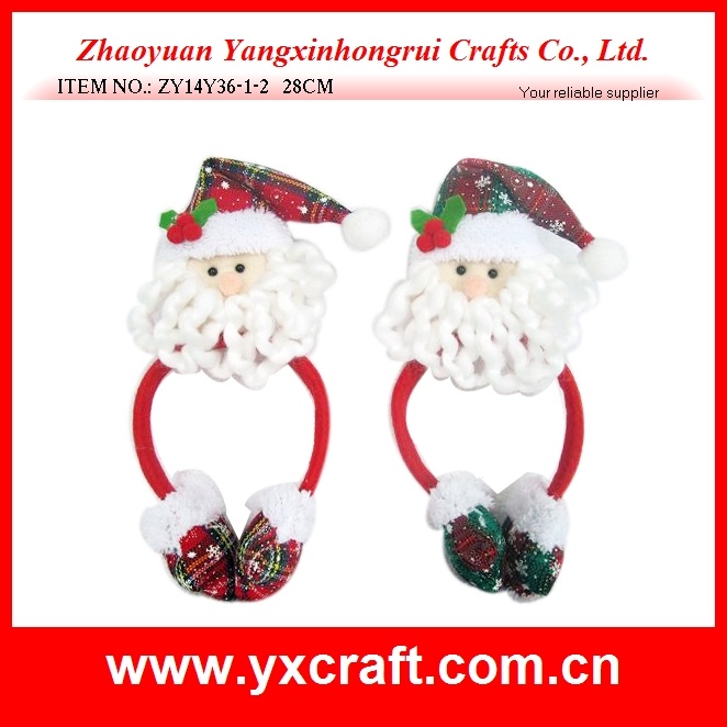 Christmas Decoration (ZY14Y36-1-2 28CM) Christmas Santa Hair Mask