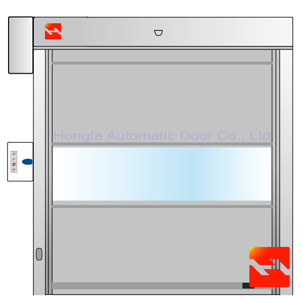 PVC Fast Rolling Door with Loop Detector (HF-1027)