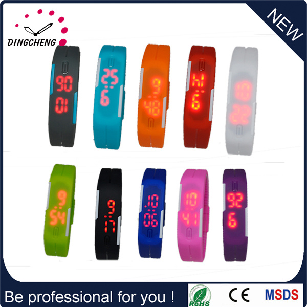 2015 Fashion Silicone Unisex LED Watches LED Watch (DC-543)