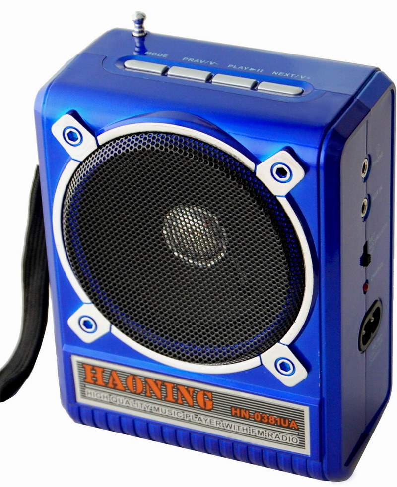 FM Radio with USB/SD and Rechargeable Battery (HN-0394UAR)