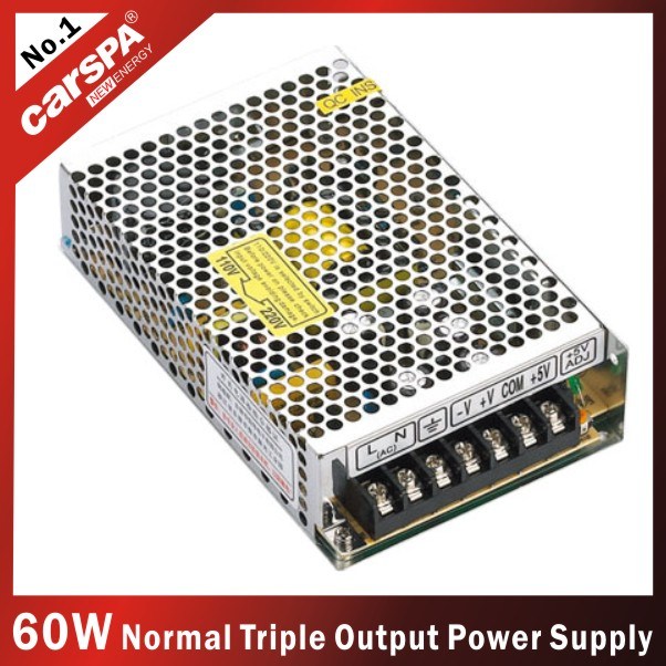 60W Triple Output Switching Power Supply