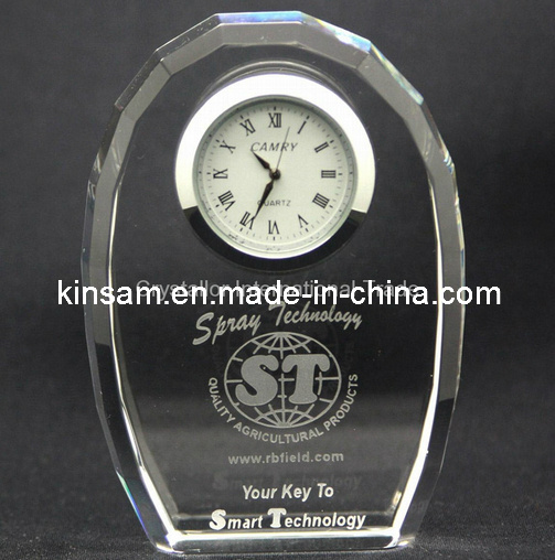 High Quality Crystal Clock Desktop Clock (KS06037)