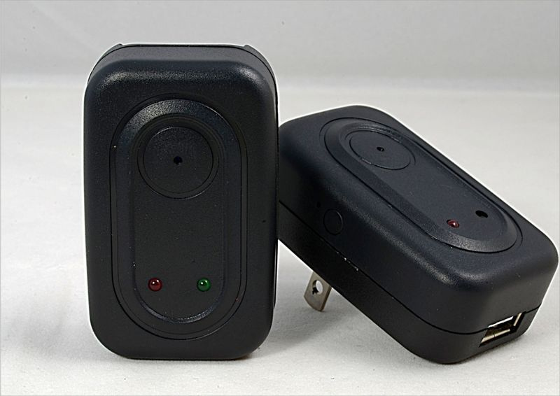 Real Travel Charger Hidden Mini DVR Video Camera Recorder Cycle Record, Charging Record, Motion Detection (KC11010)