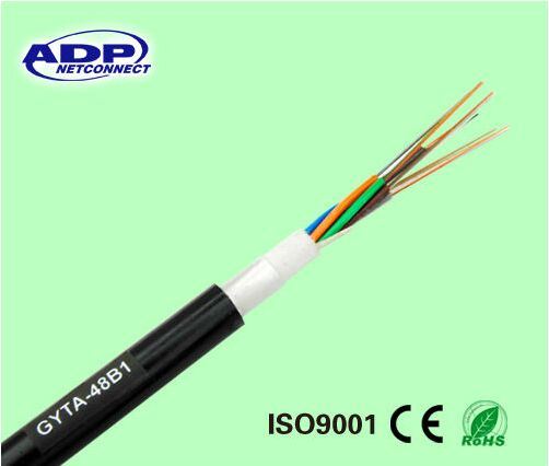 CE,ROHS ISO9001 Gyty53 G652D Double PE Sheath Steel Tape Outdoor Optic Fibers Cable