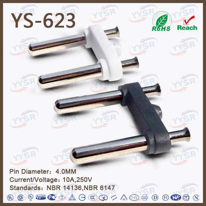 Plug Type N 10A Two Pin Brazilian Plug Insert