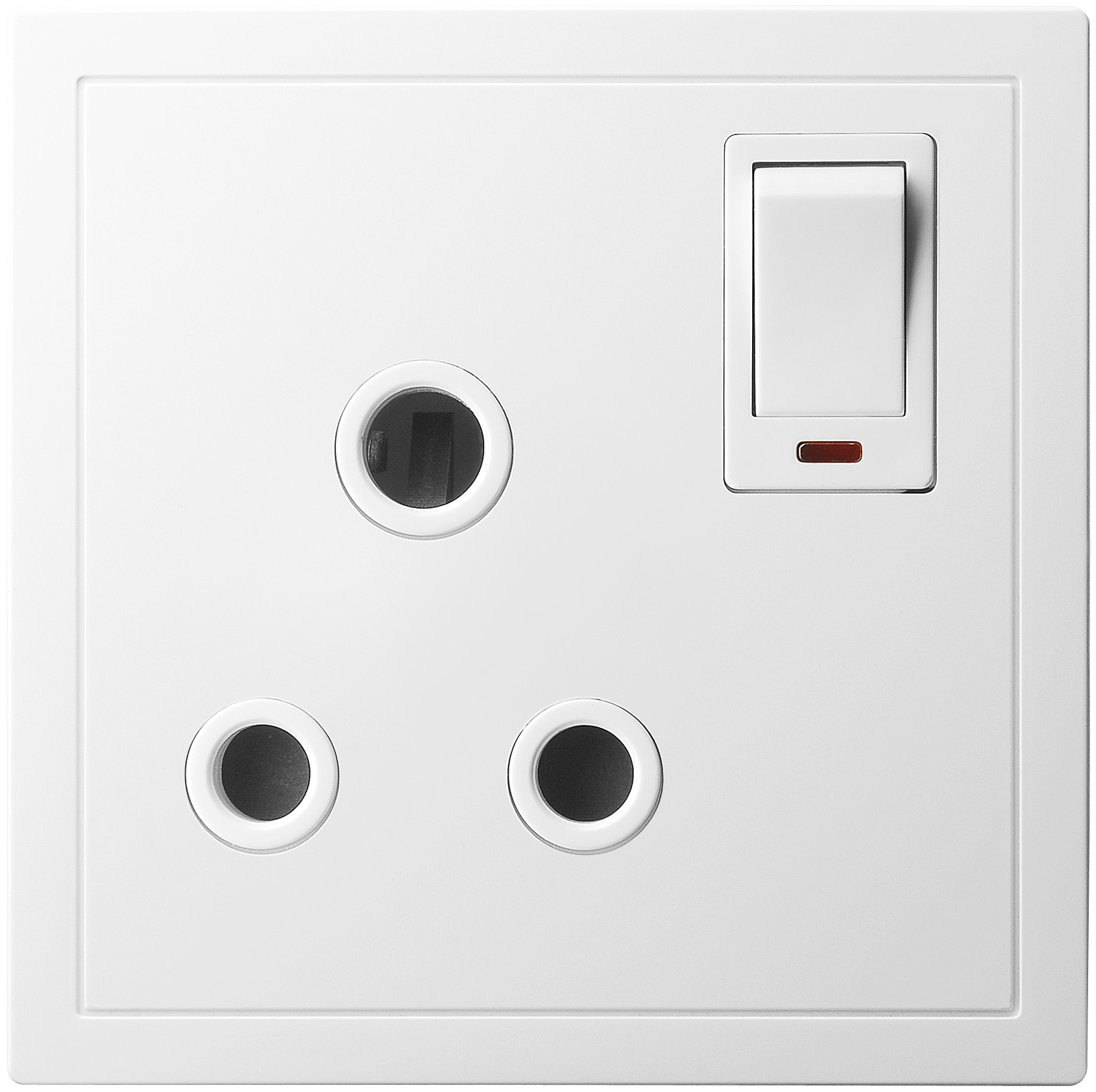 15A 1 Gang Switched Socket Outlet with Neon