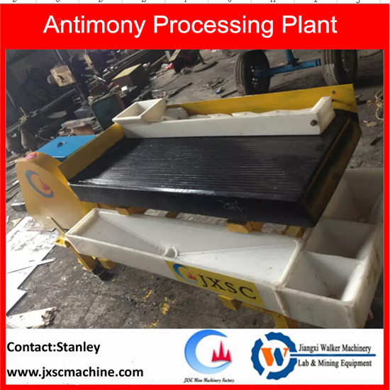 Antimony Upgrading Flowchart Shaker Table