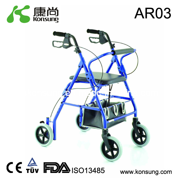 Aluminum Rollator with Basket (AR03)