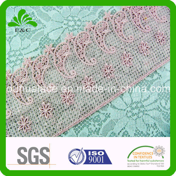 Light Pink Tone Silky Surface Good Looking Edge Accessories Embroidery