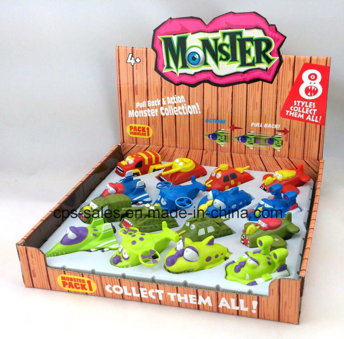 New-Developed Monster Car Toys in Display Box