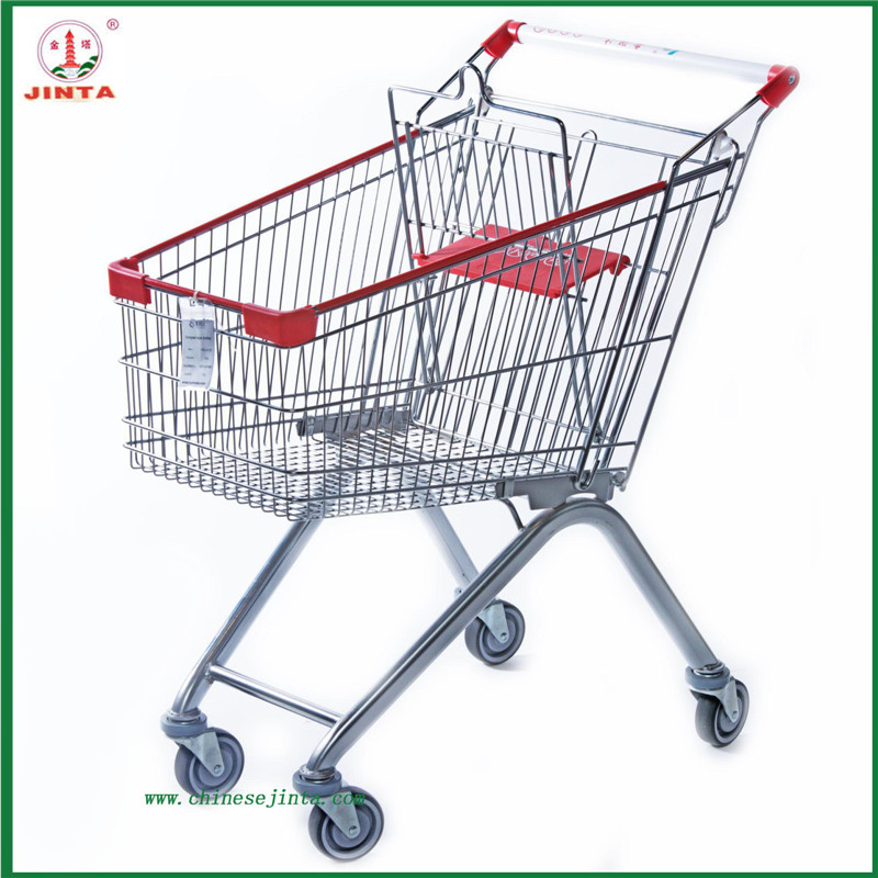 100L Store Shopping Trolley Shopping Cart (JT-E03)