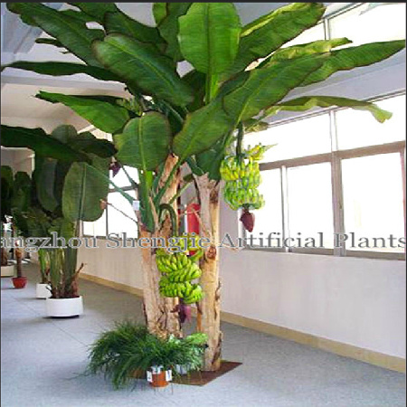 180cm PE Artificial Banana Bonsai Tree (with bananas) ISO9001