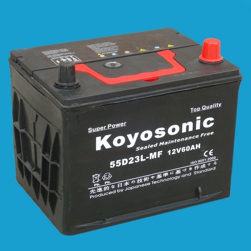 12V60ah Starting Lead Acid MF Battery for Car/Auto/Vehicle/Automotive/Automobile (55D23LMF)