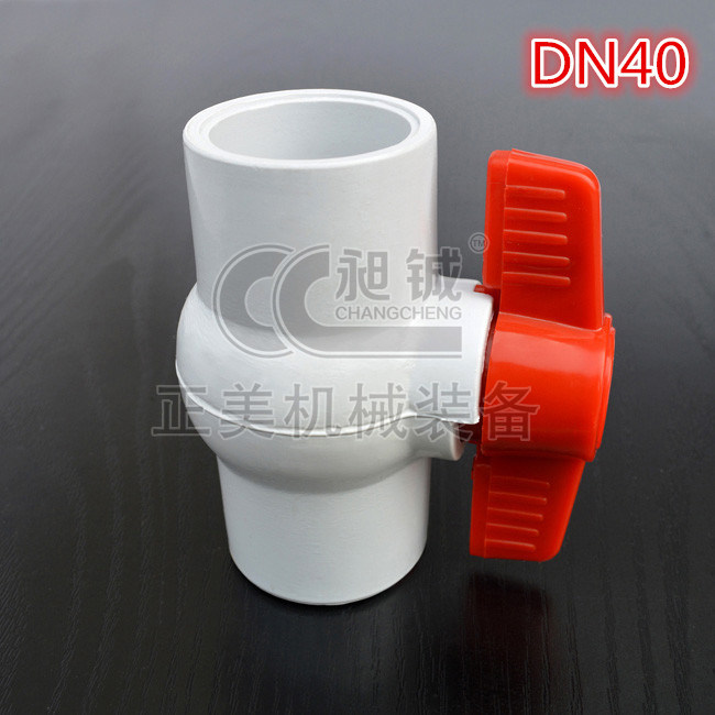 Changcheng Black Dn40 Plastic UPVC/PVC Ball Valve/PVC Pipe Fitting