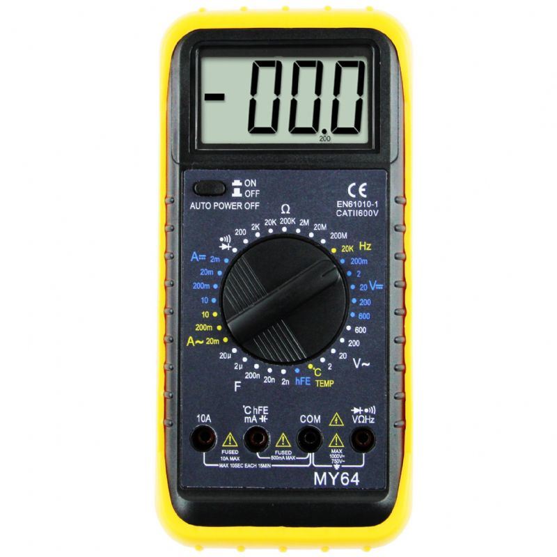 Digital Multimeter with Capitance, Temperature and Frenquency/CE (MY64)