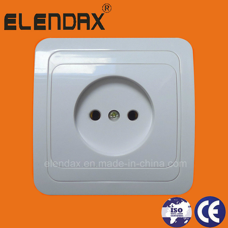 European Style Flush Mounting 2 Pin Wall Socket Outlet (F2009)