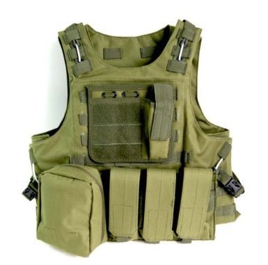 Tactical Quality Od Green Molle Vest with Hydration Water Reservoir