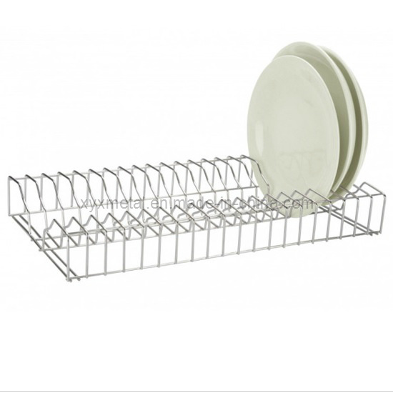 Stainless Steel Kitchen Tableware Metal Dish Plate Rack