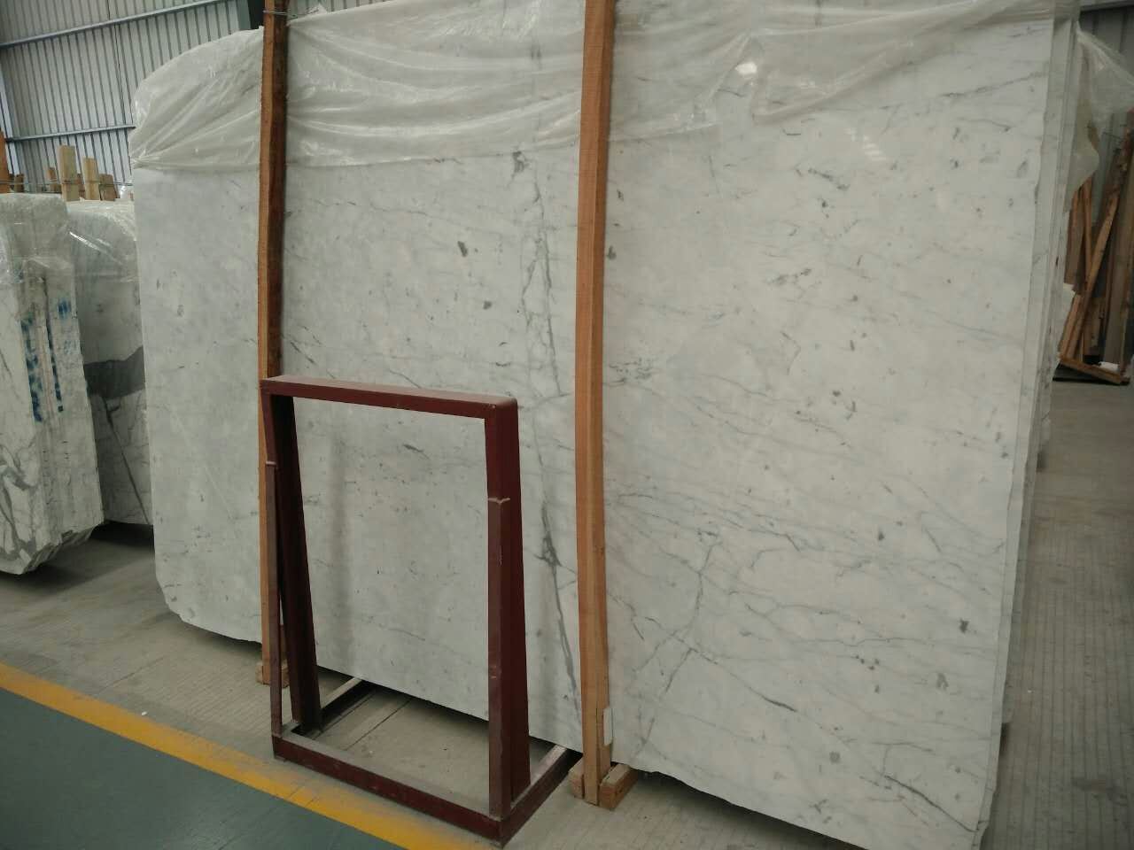 Italy White Marble Bianco Carara Marble for Bathroom Flooring