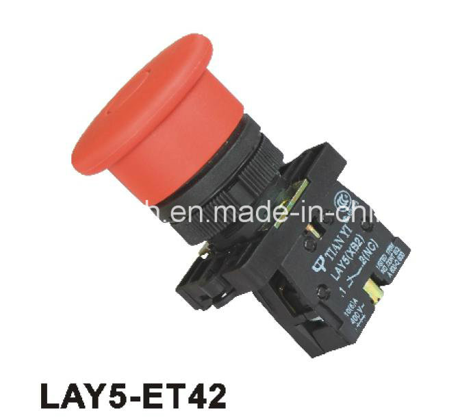 Mushroom Head Push-Pull Pushbutton Switch