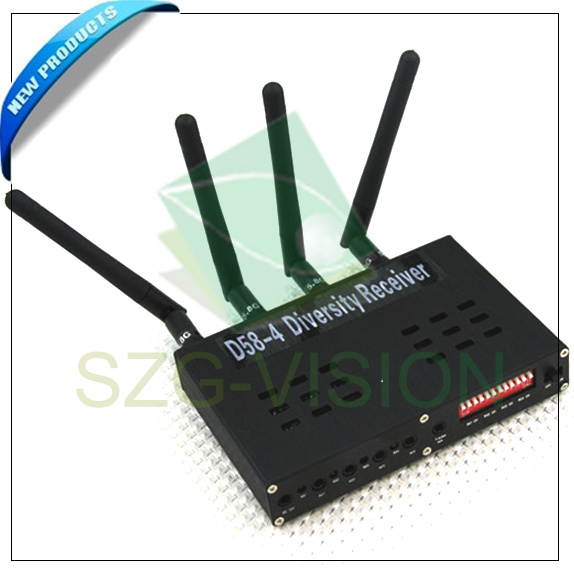 D58-4-5 5.8GHz Wireless AV Fpv Diversity Receiver