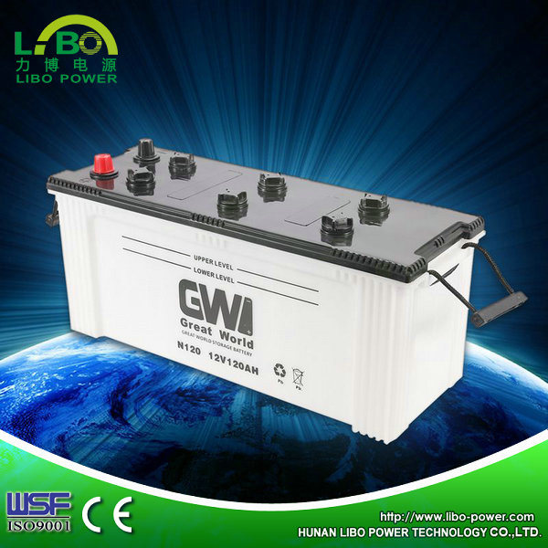 Best Performance Sealed Lead Acid Auto Battery with 12V120ah
