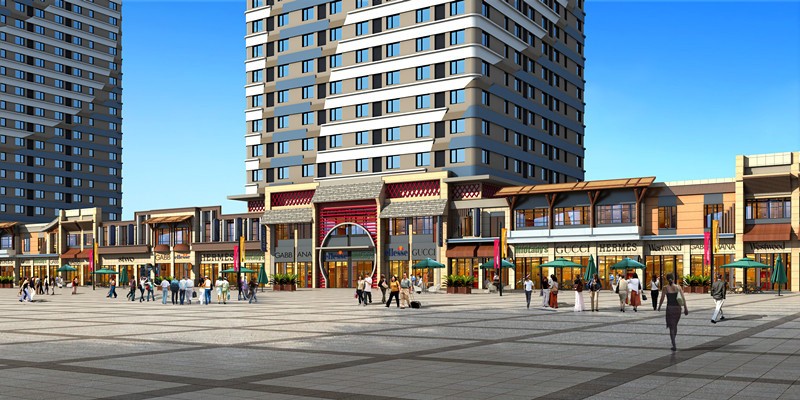 Commercial Building Architecture Rendering