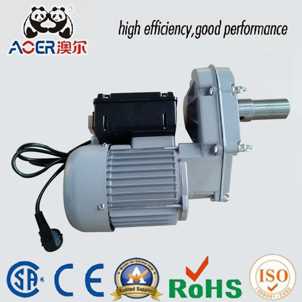 AC Single Phase Low Rpm 4 Poles Gear Electric Motor