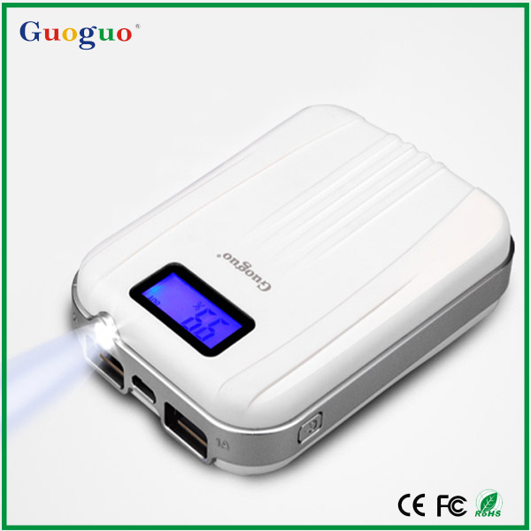 10400mAh Portable Mobile Power Bank with a LED Screen (Guoguo-021)