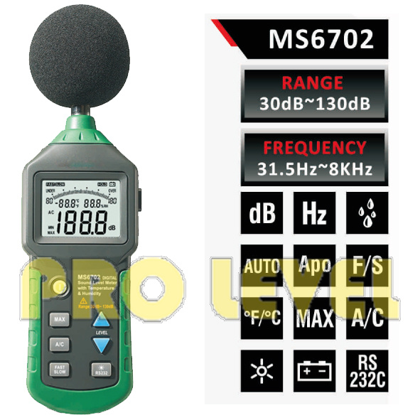 Professional Digital Sound Level Meter (MS6702)
